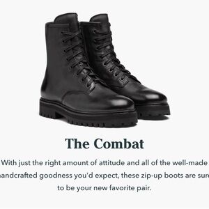 Thursdays 8.5 black combat boots
